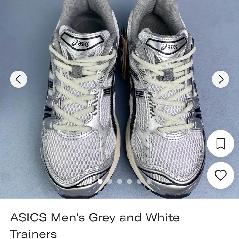 ASICS Men's Size 11 Grey and White
Trainers